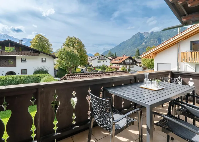Apartmán 3-zimmer-rueckzugsort Mit Panoramabalkon In Bestlage Garmisch-Partenkirchen
